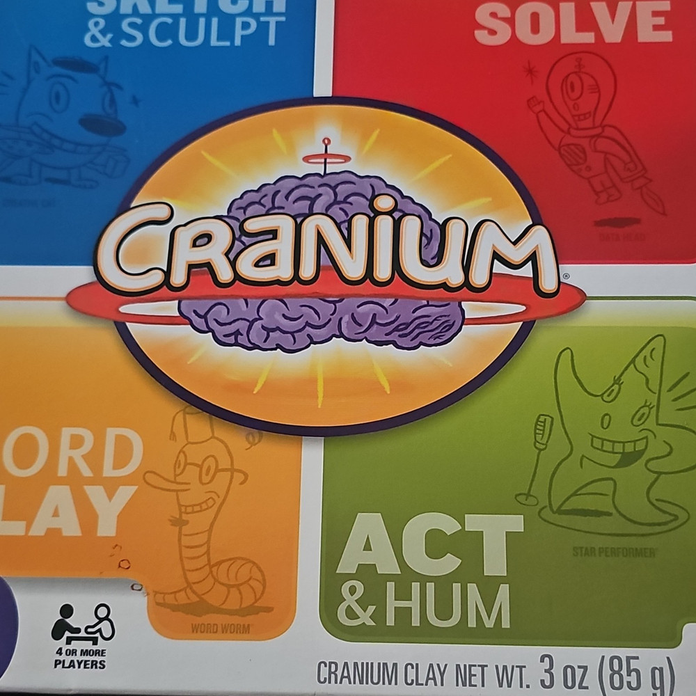 Cranium Party Game - Act & Hum, Sketch & Sculpt, Solve, 4+ Players