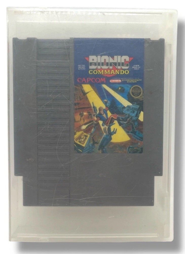 Bionic Commando Capcom Nintendo NES Video Game Cartridge NES-CM-USA with Case