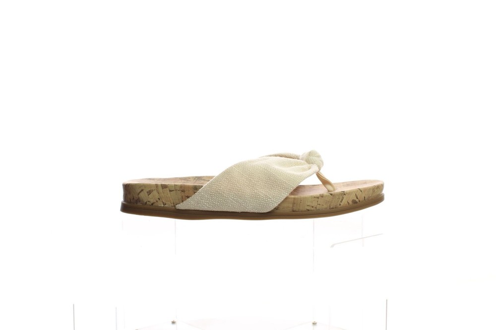 LifeStride Womens Happy Beige T-Strap Sandals Size 6
