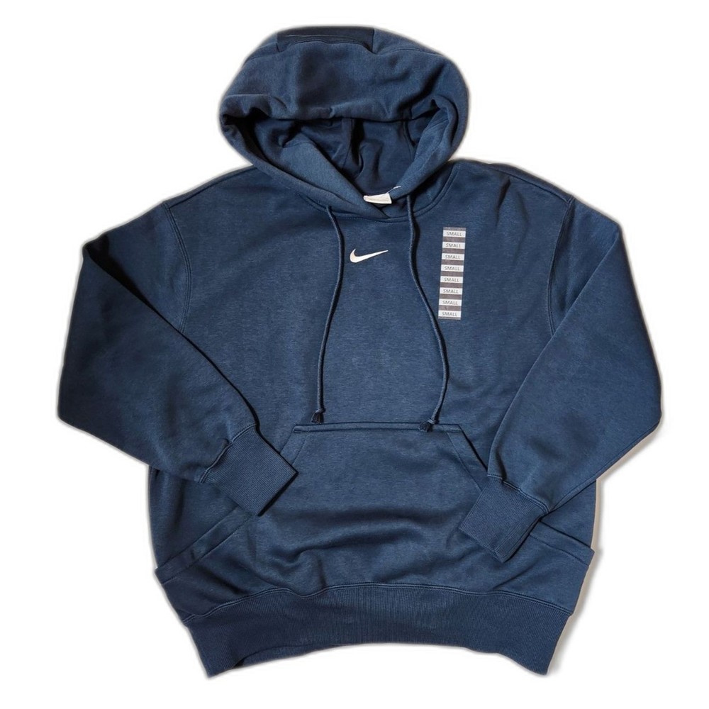 Nike Phoenix Fleece Oversized Hoodie Women’s Small Armory Navy