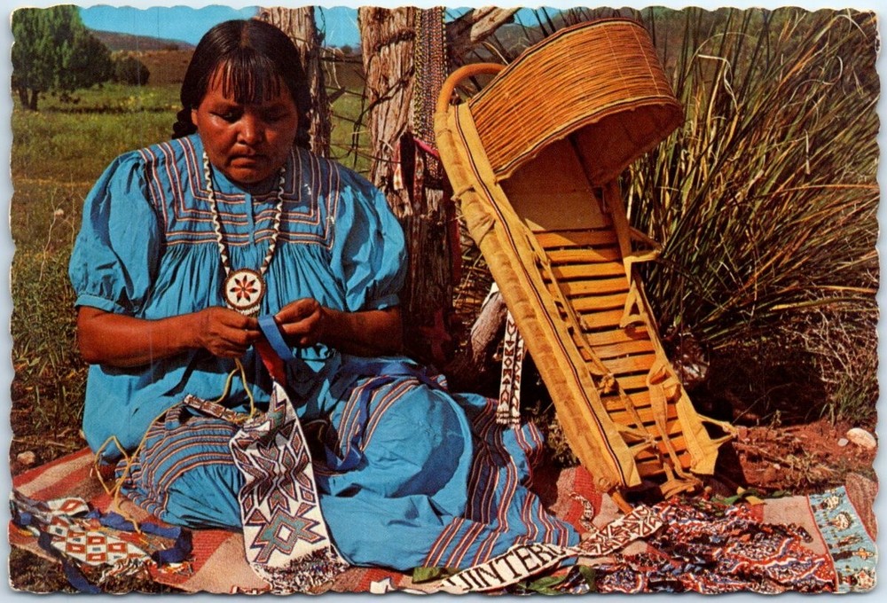 Postcard - Apache Bead Maker