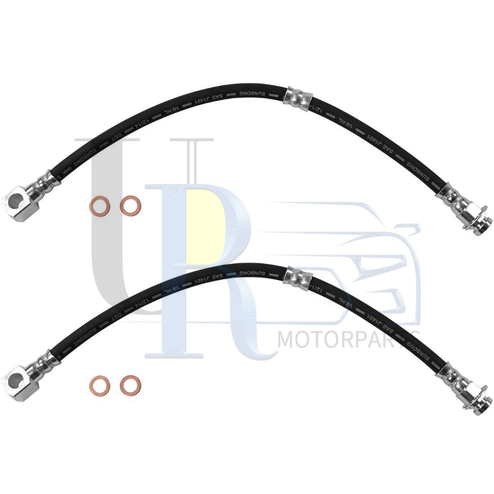 Fits Chevrolet Camaro 1969 1970 1971 2pcs Sunsong Brake Hydraulic Hose Front