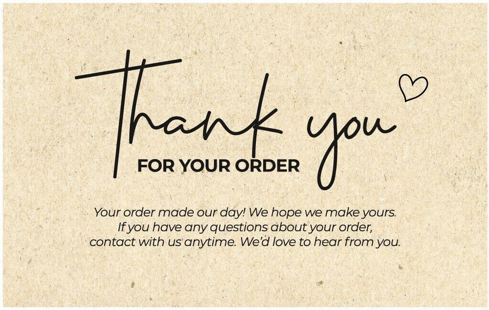 Small Business Thank You Cards Package 1PACK