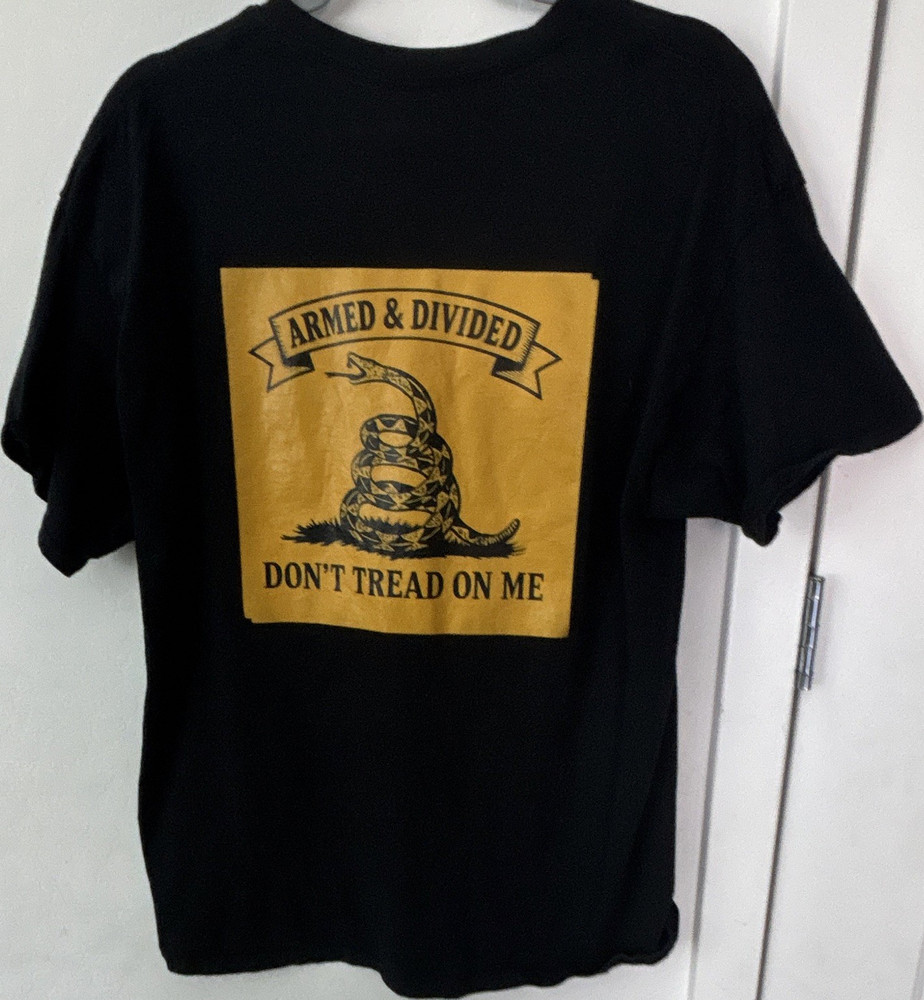 Men's Black XL Regular Fit Graphic Print T-Shirt Short Sleeve Crew Neck Snake