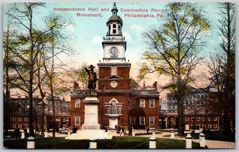 Independence Hall Monument Philadelphia Pennsylvania ANTIQUE Postcard 9351