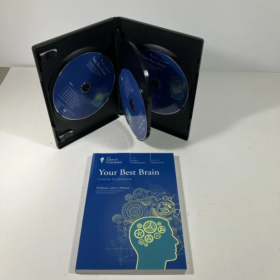 Your Best Brain by John J. Medina (2014, 4-DVDs & Course Book)