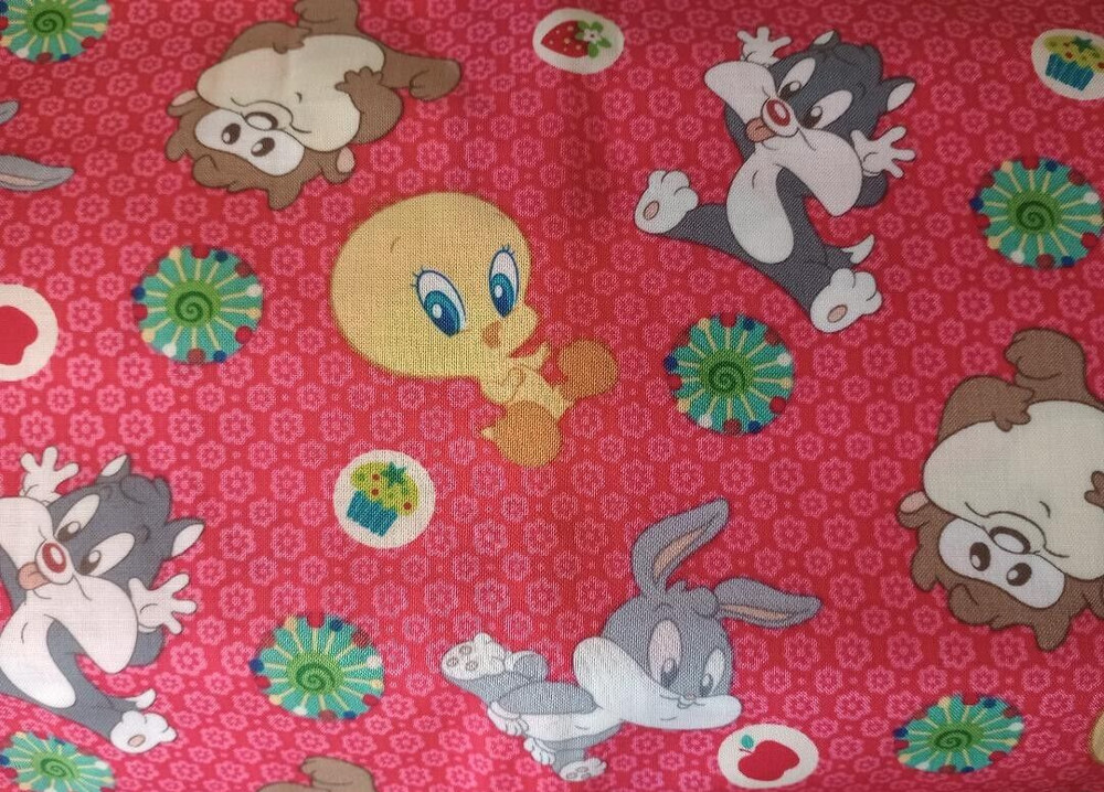 looney tunes babies taz fun fabric 22 by 11 inch red 1pc