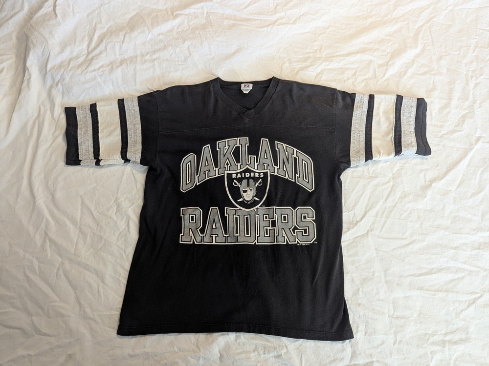 Logo 7 Oakland Raiders Shirt Size Large, USA NFL 90s, Vintage, Rare