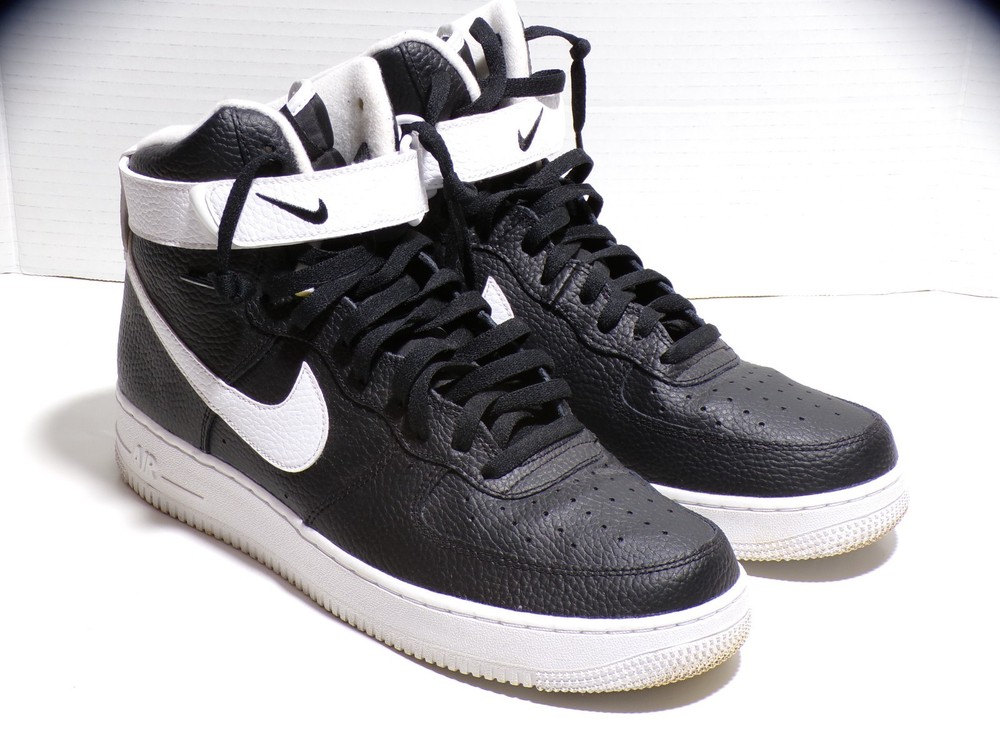 Size 11.5 - Nike Air Force 1 '07 High Black White
