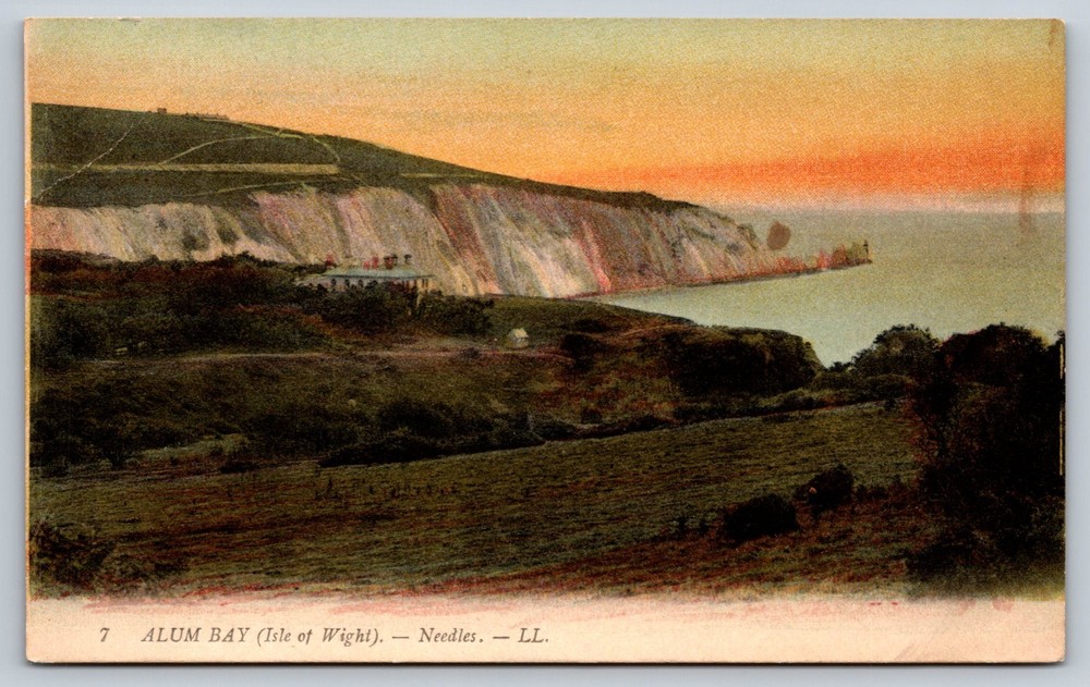 Alum Bay Isle Of Wight The Needles England Great Britain Postcard