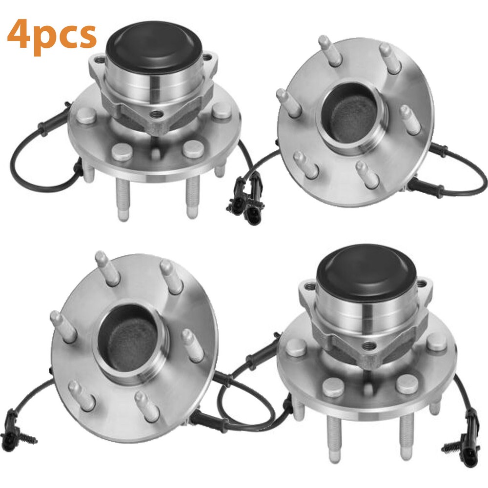 4x 2WD Front Wheel Bearing Hub 515054 for Chevy GMC Sierra Silverado 1500 6 Lug