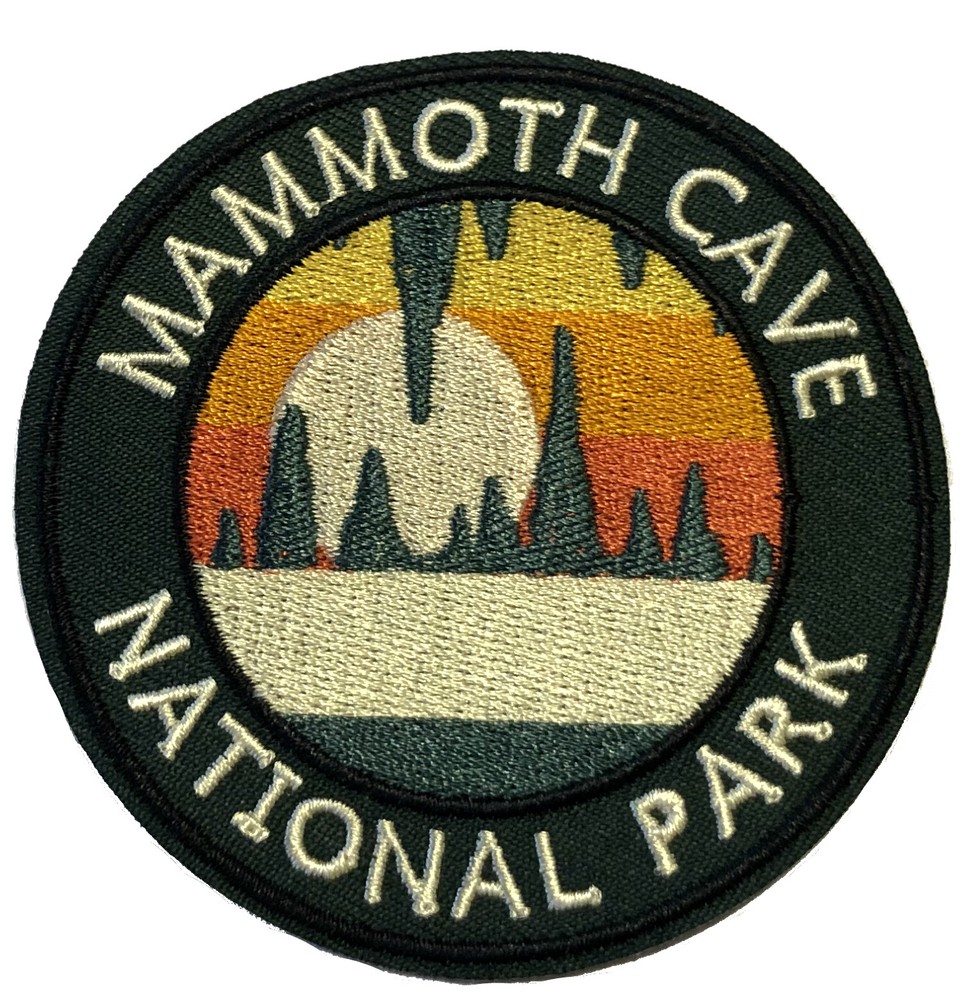 Mammoth Cave National Park Patch Embroidered Iron-On Applique Travel Souvenir