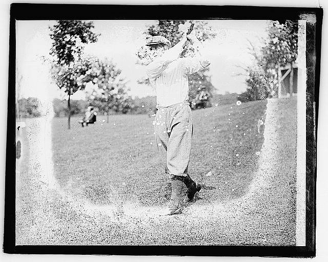 Photo:Joseph Kirkwood,Australian,playing golf,1921,golfing,golfer,sport