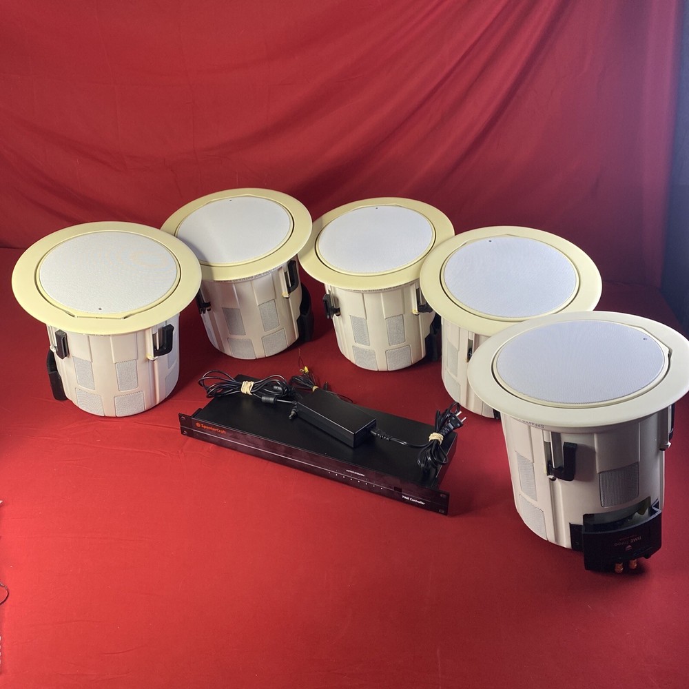 Speakercraft Time Three In-Ceiling 5 Speaker System W/Time Controller - Rare!