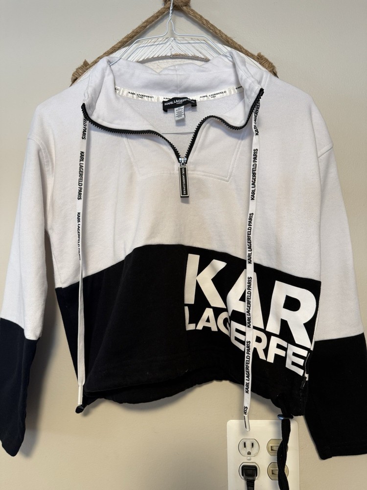 Karl Lagerfeld Paris Women's Colorblock Sweatshirt Size XS