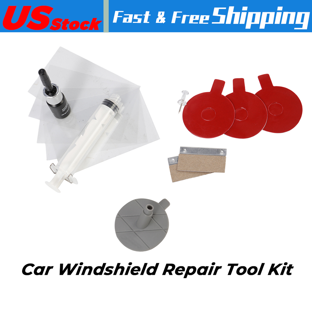 Car Windshield Repair Tool Set Wind Glass For Chip Crack Fix