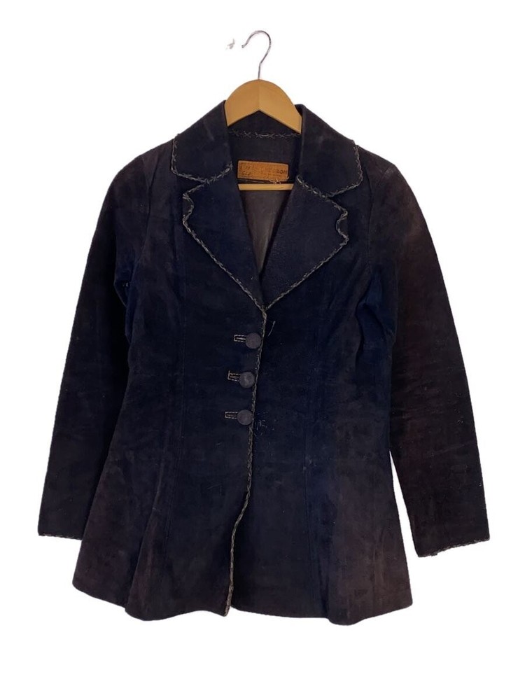 70S/Fade/Oshwahkon/Leather Jacket Blouson/13/Suede/Nvy 10901