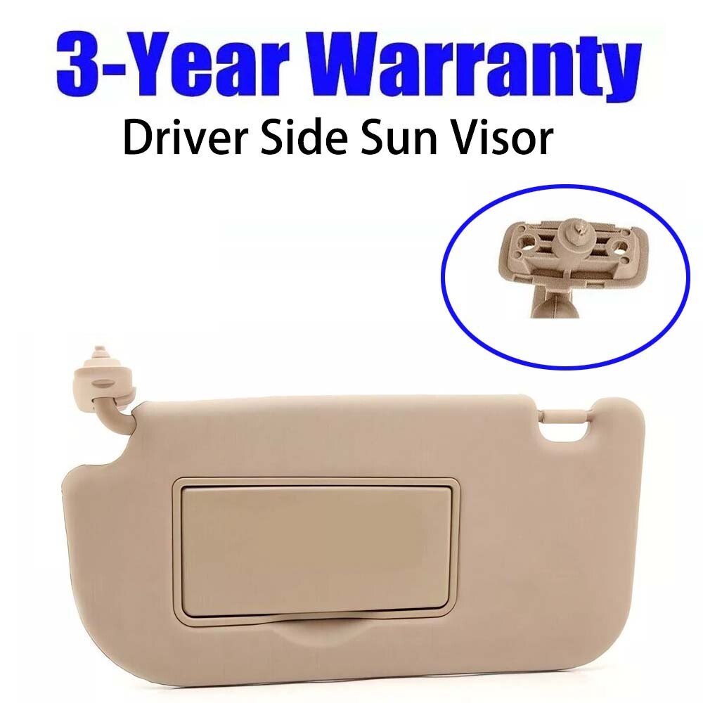 2005-2010 KIA Sportage Left Driver Side Sun Visor No Light 85202-1F090EZ