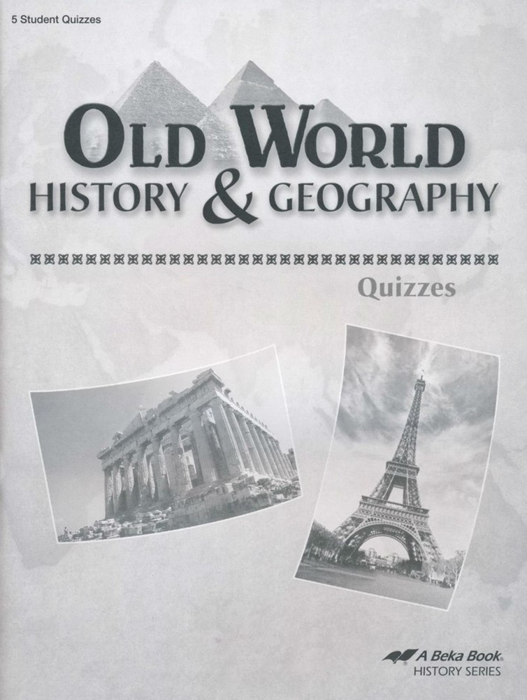 A Beka Old World History and Geography Quizzes Fourth Edition - 5th Grade Le...