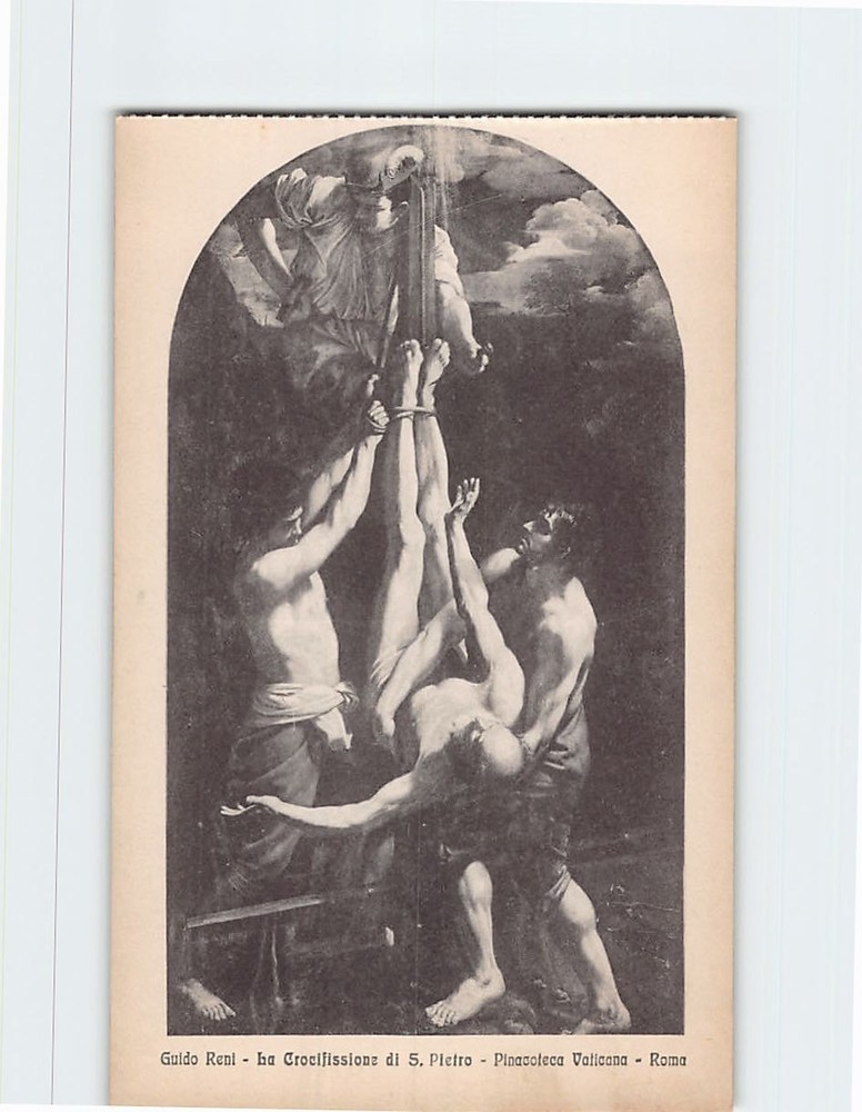 Postcard La Crosifissione di S. Pietro By Guido Reni Pinacoteca Vaticana Italy