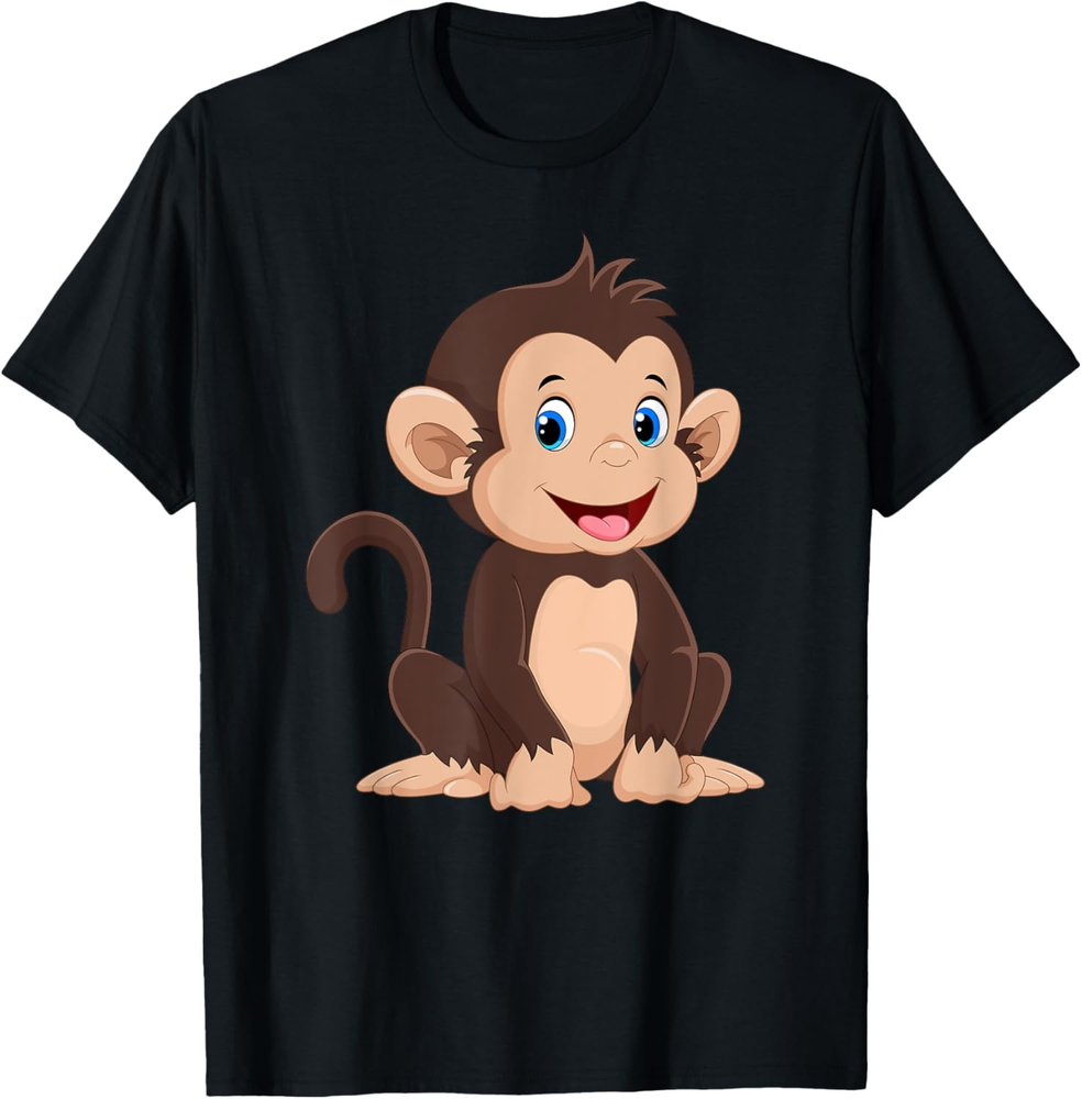 Cool Monkey Design For Men Women Kids Funny Monkeys Gift T-Shirt