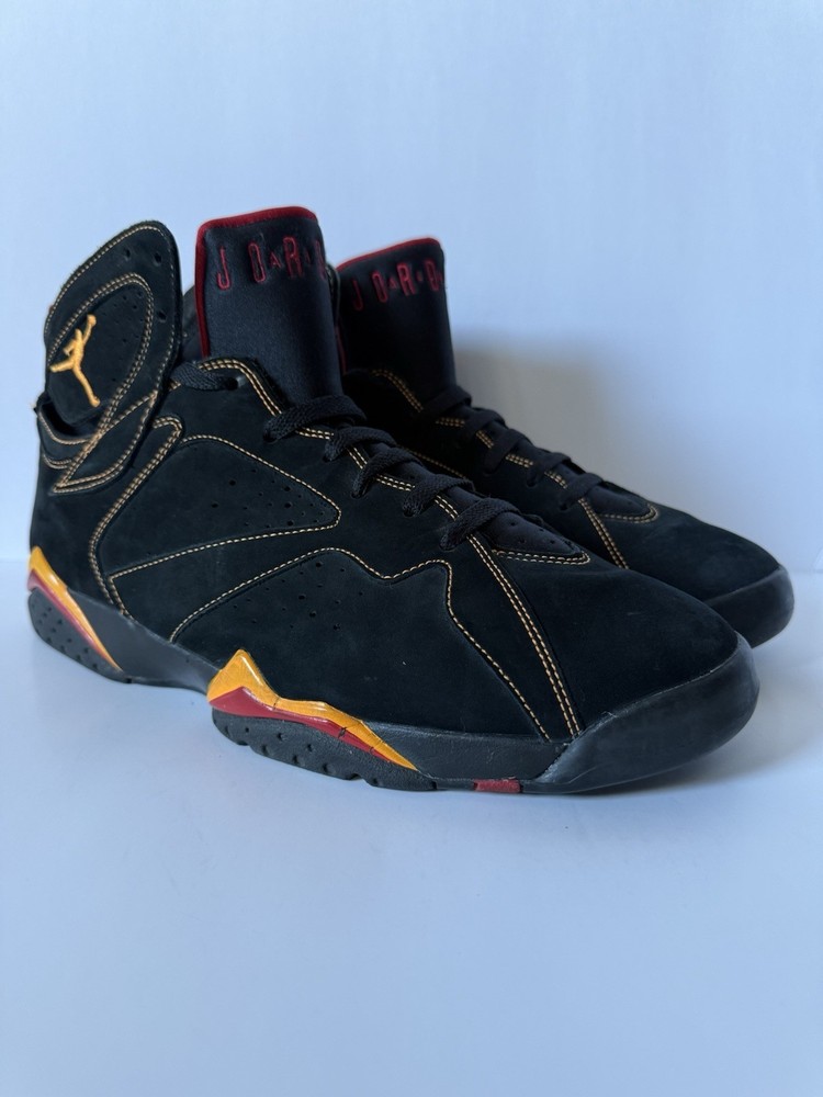 Men's Nike Air Jordan 7 Retro Citrus 2006 Multicolor Size 14 Black Suede