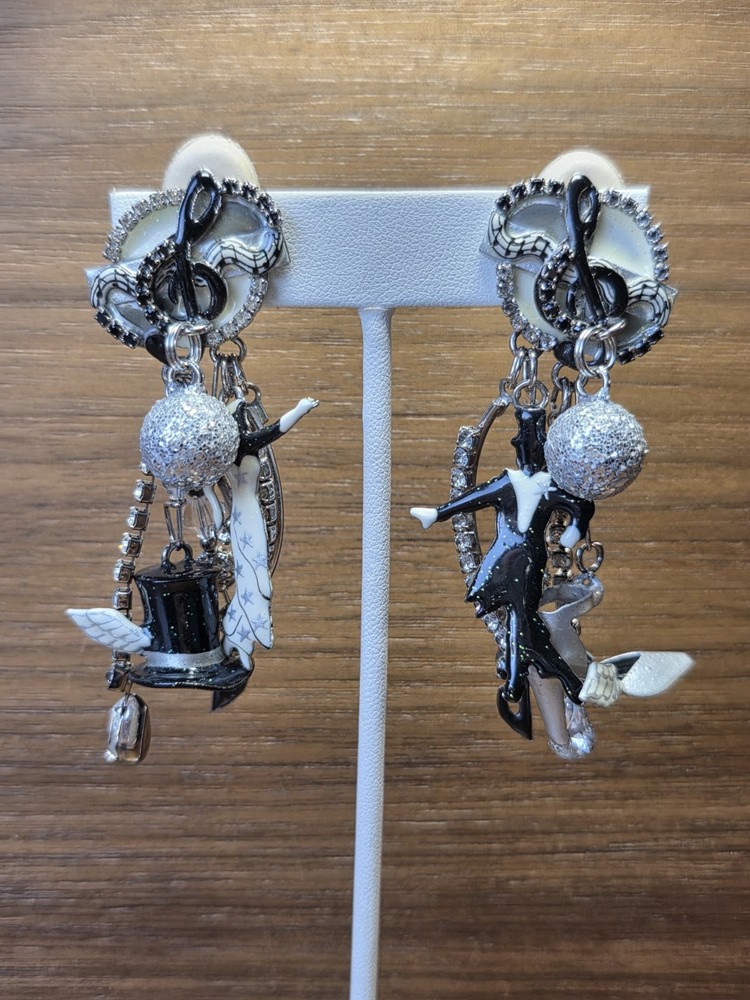 Vintage Lunch at The Ritz Strictly Ballroom dangle clip on earrings.