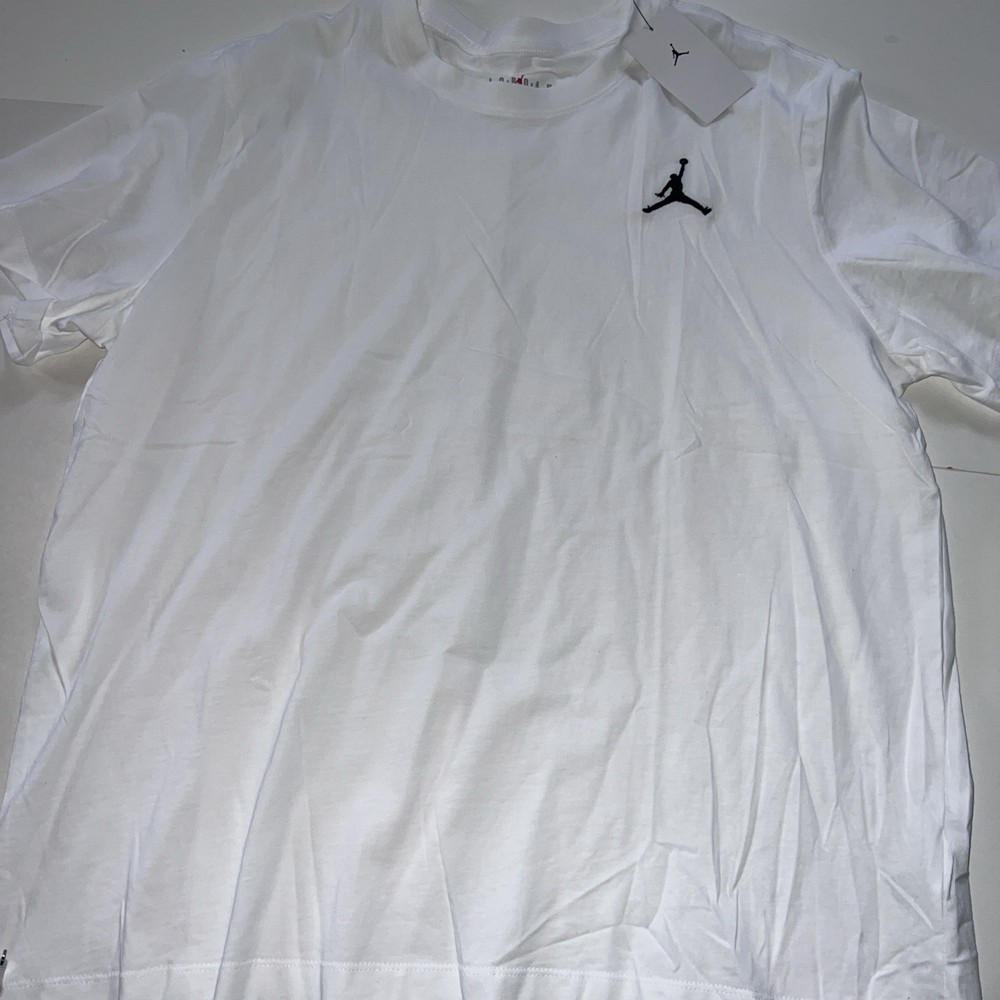 Jordan Embroidered Jumpman Core T Shirt DC7485-100 White Men's Sz XXL NEW