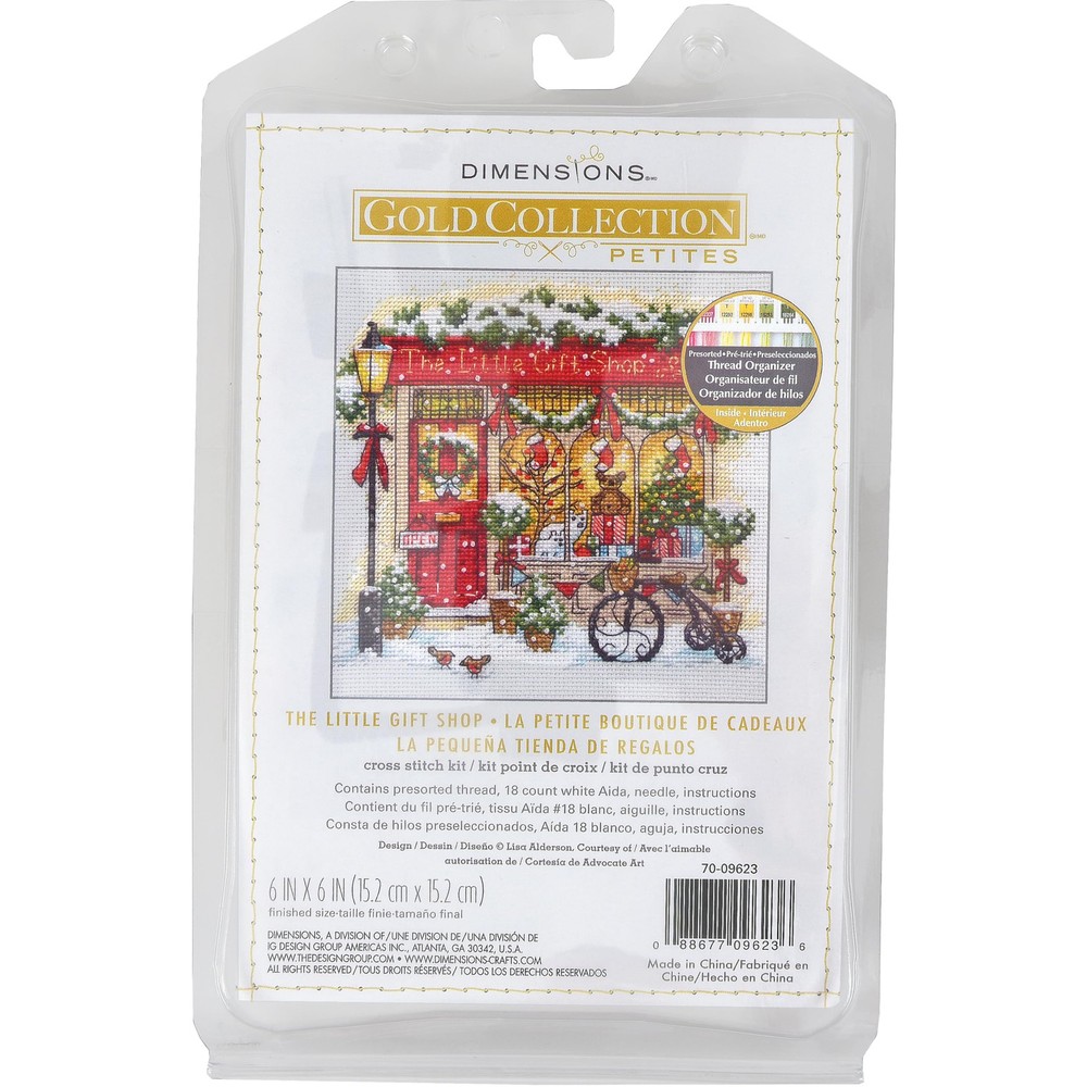 70-09623 Petite Gold Collection The Little Gift Advanced Counted Cross Stitch...