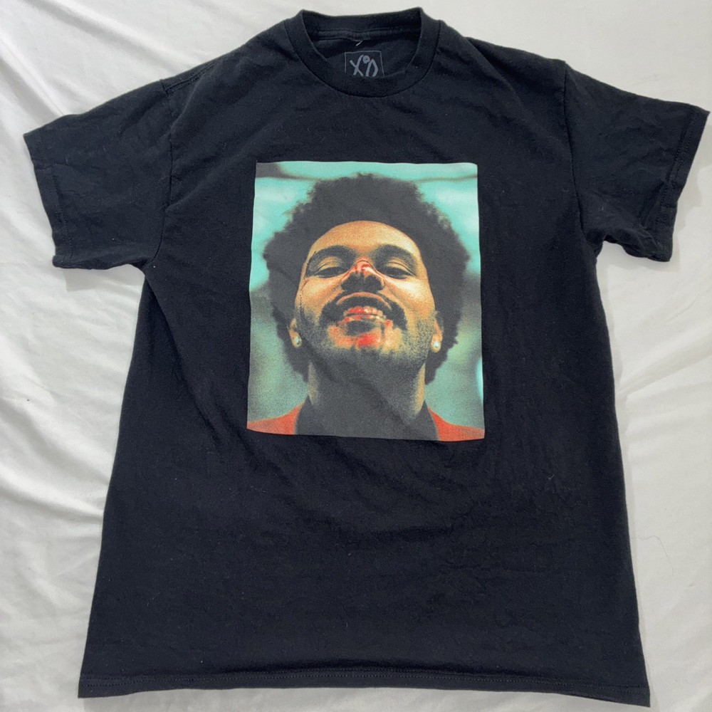 The Weeknd After Hours Tour T Shirt Mens Medium Black Abel XO Graphic Rapper Tee