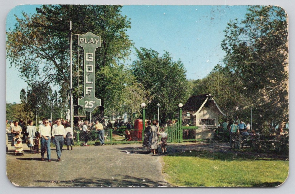 Roseland Park Canandaigua NY Miniature Golf Ektachrome Postcard