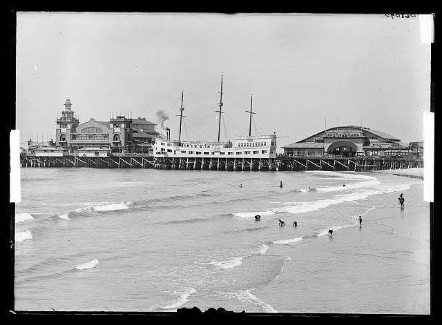 Venice California 1907 Abbot Kinney Pier Auditorium Ship Cafe Dance Hall