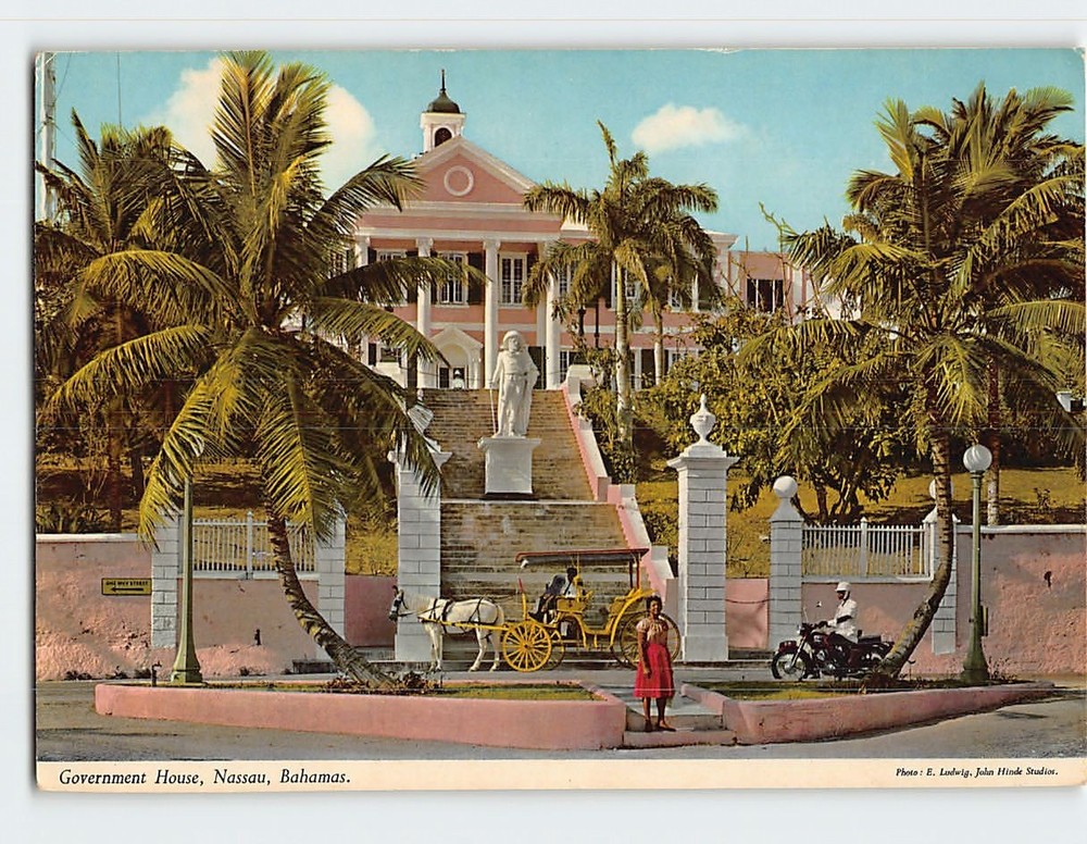 Postcard Government House Nassau Bahamas