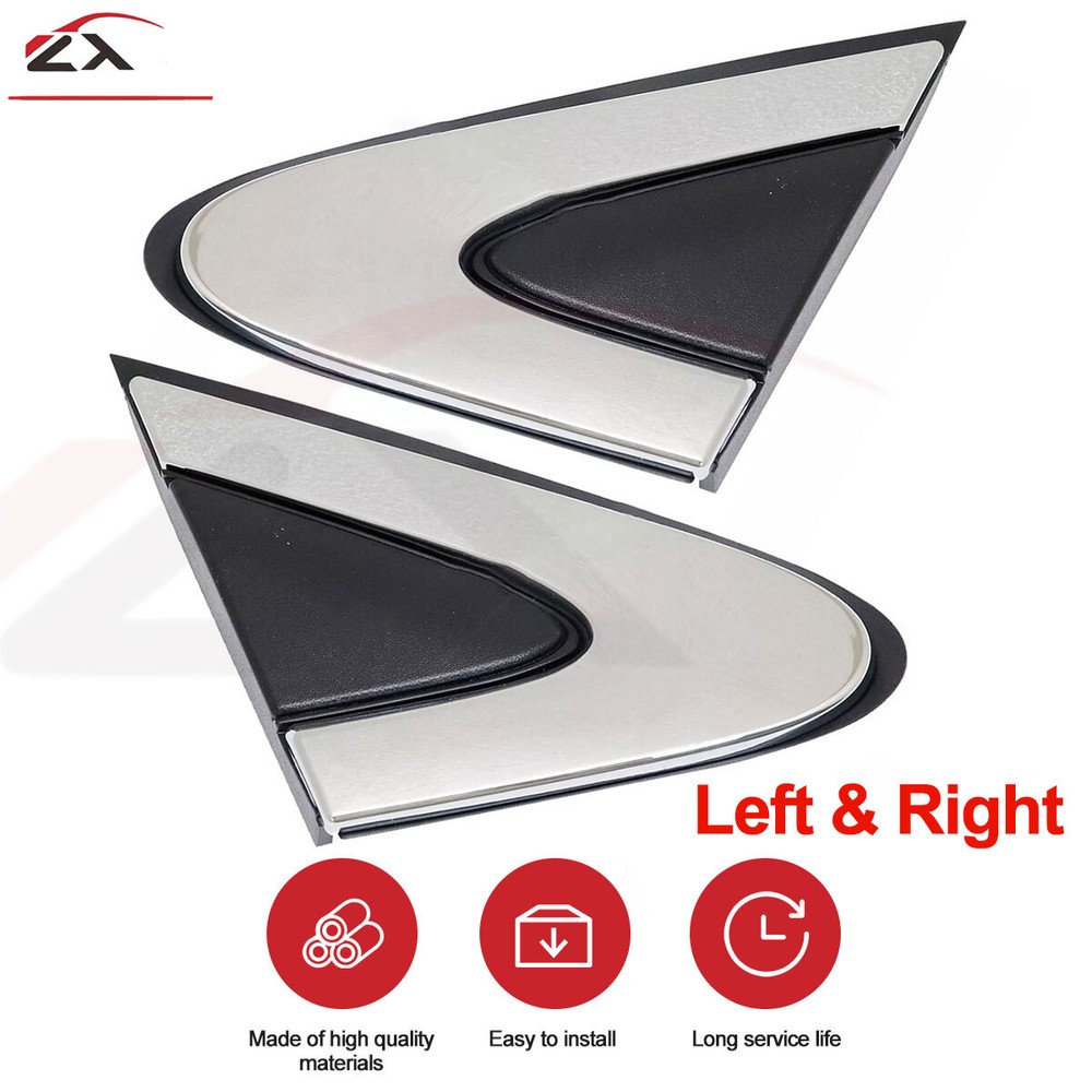 LEFT&RIGHT MIRROR FLAG COVER CORNER MOLDING FOR 2015-2017 CHRYSLER 200