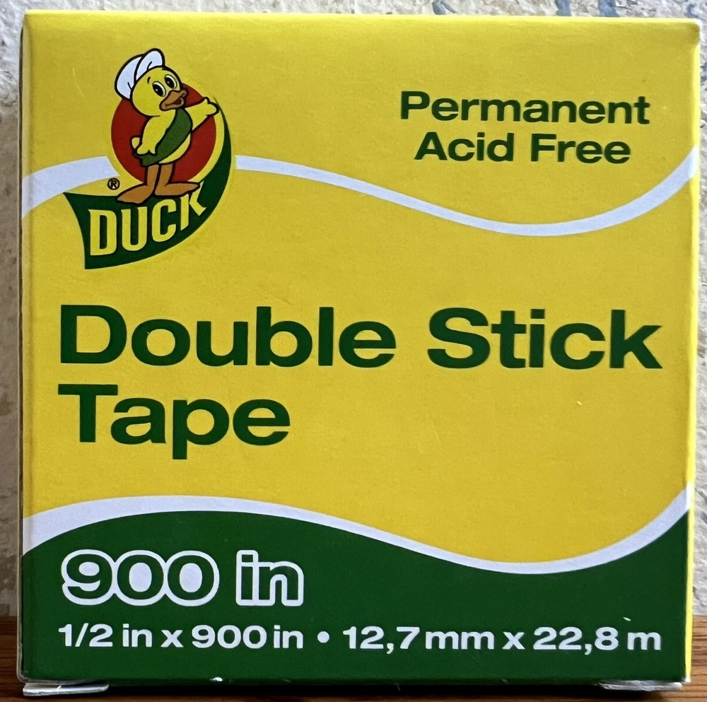 Duck Permanent Acid Free Double-Stick Tape, 1/2