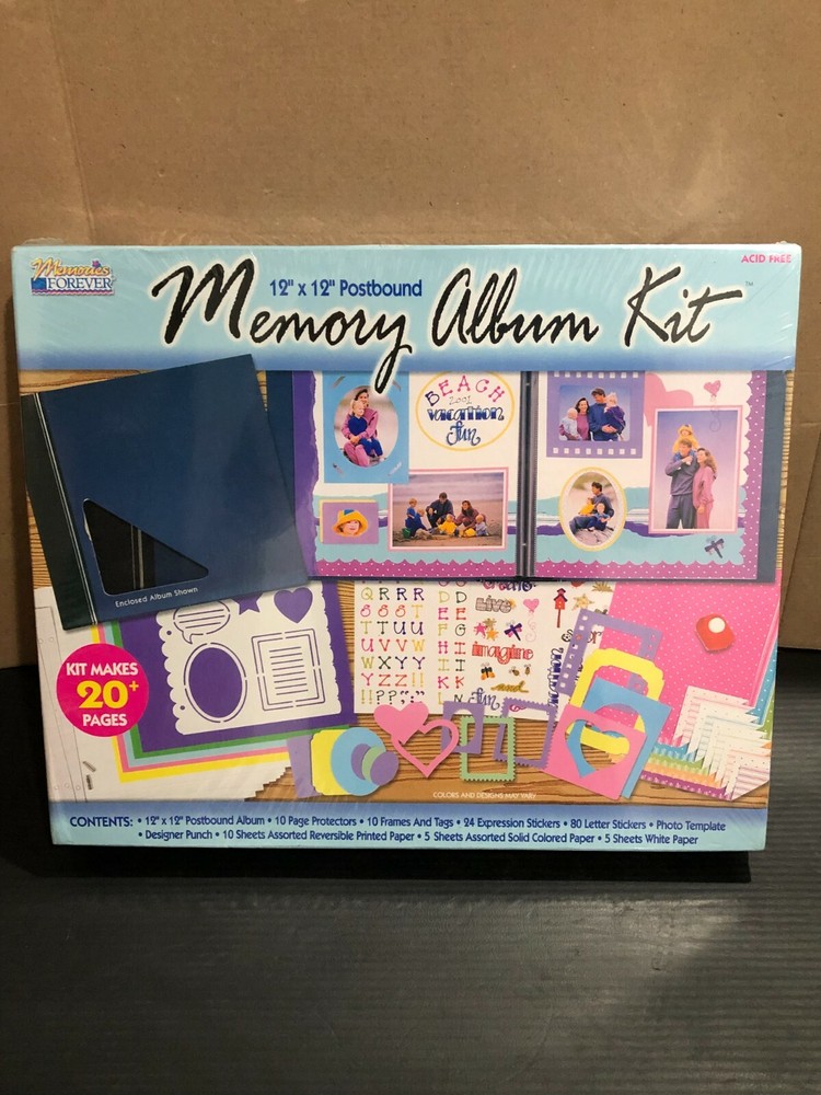 Scrapbook 12x12 Postbound Memory Album Kit Acid Free. BRAND NEW FREE SHIPPING-image
