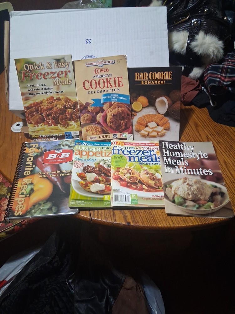 Assorted Cookbook Lot Of 7 Differant Books