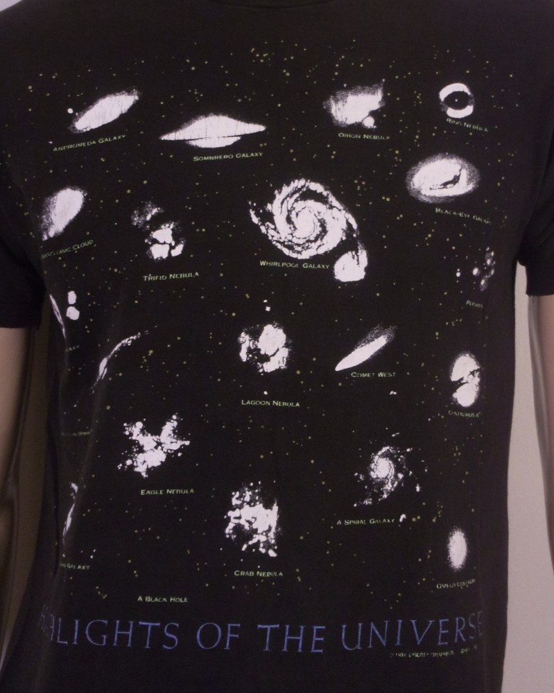 vintage 90s single stitch Highlights of the Universe T-Shirt Space Animal AOP M