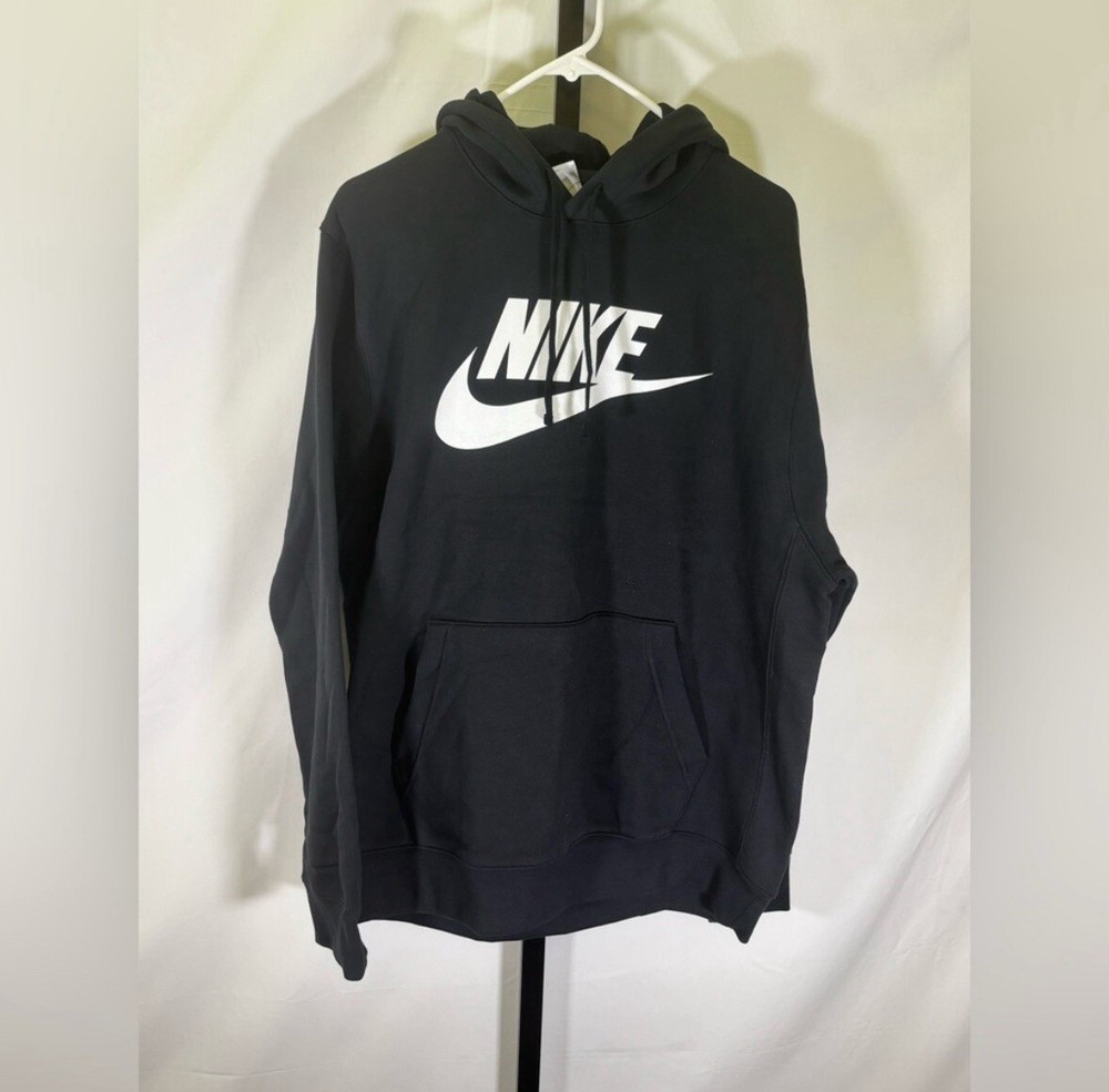 Small Black Nike Sportswear Club Fleece Men’s Pullover Hoodie Brand New with Tags