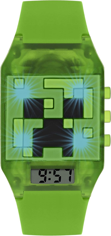 Unisex Kids Digital Analog Quartz Watch with Colorful Rubber Strap MIN4014  