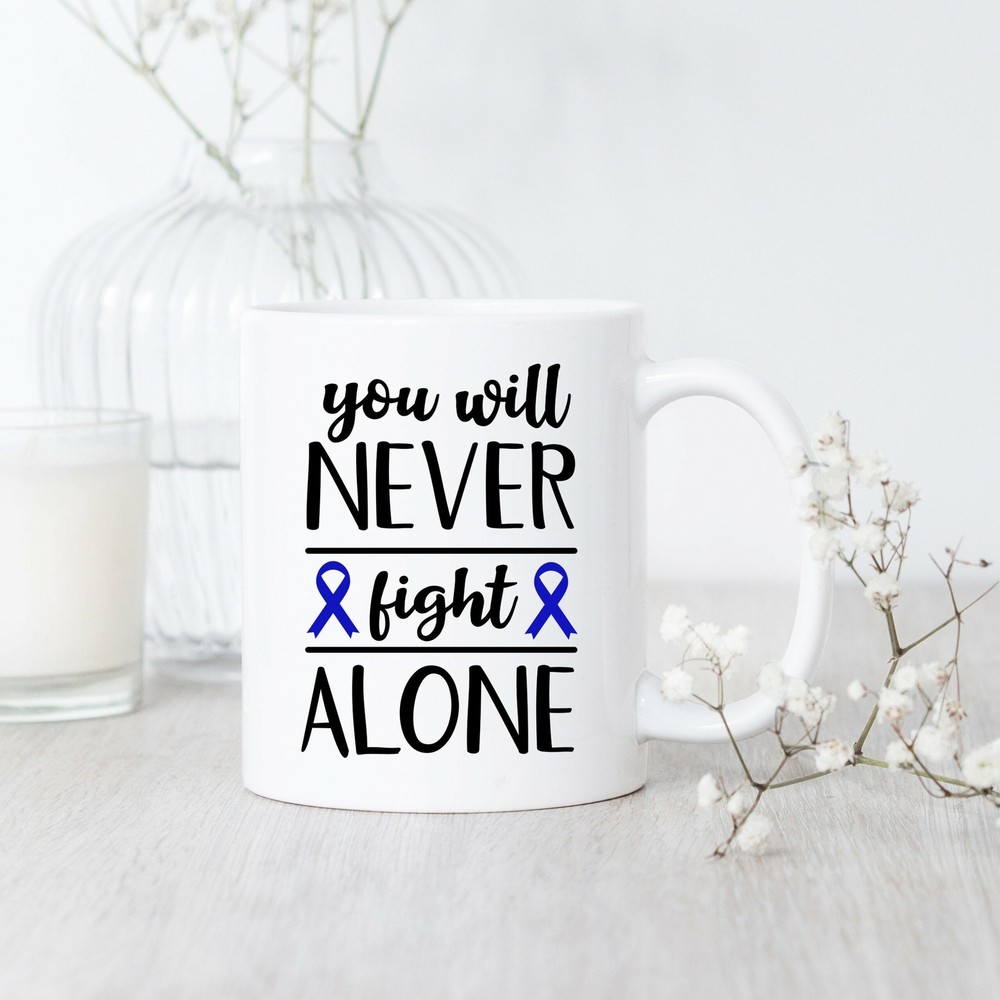 Fight Colon Cancer Together with Inspiring Support Mug
