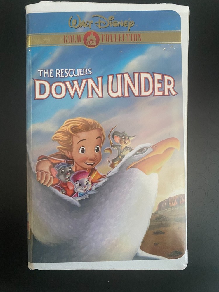 The Rescuers Down Under VHS 1990 Disney Gold Collection Animation