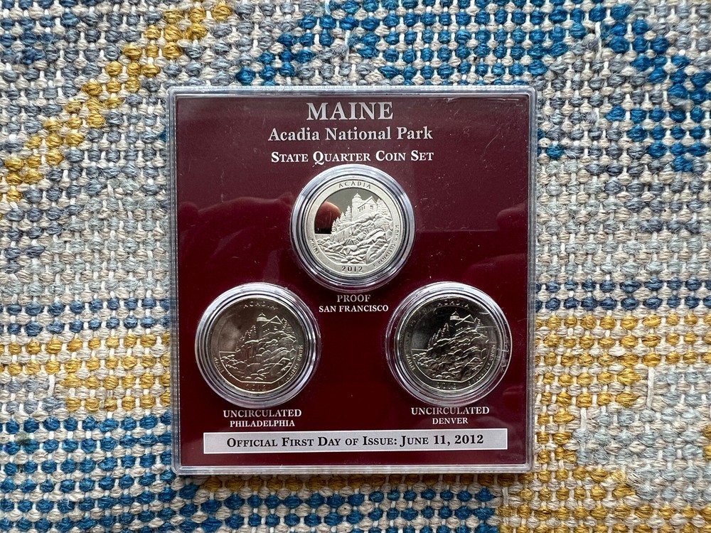20112 Maine Acadia National Park Quarter Set. Uncirculated-image