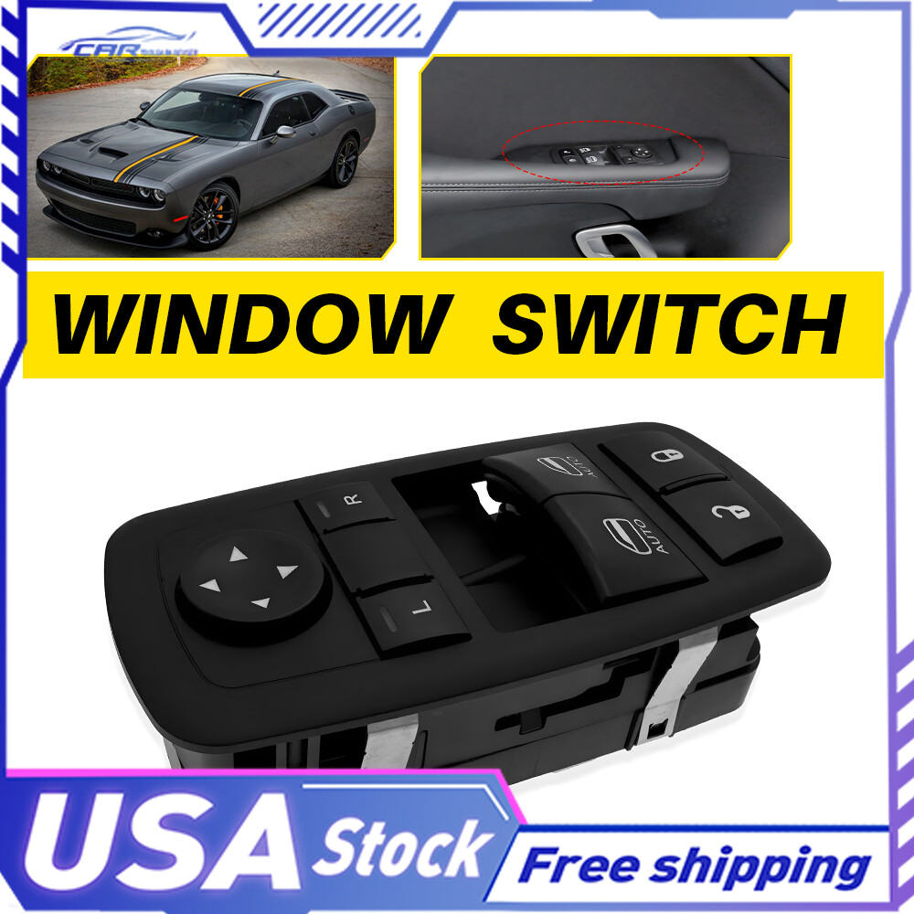 Master Power Window Switch 15-22 For R/T Dodge SRT Challenger SXT T/A GT 2-Door