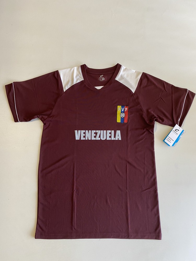 Venezuela (FVF) - La Vinotinto Adult SS Maroon Jersey Camisa Sz M