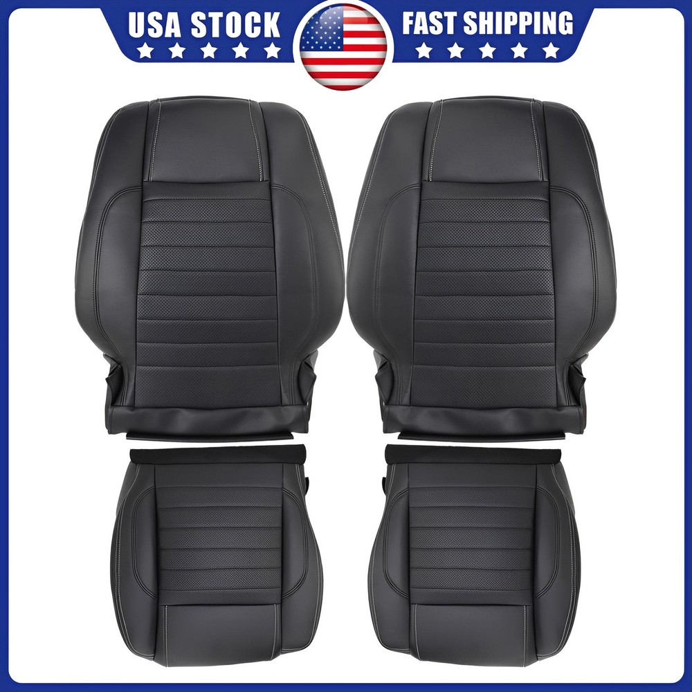 Driver / Passenger Bottom / Top Replace Seat Cover For 2010-2014 Ford Mustang Us