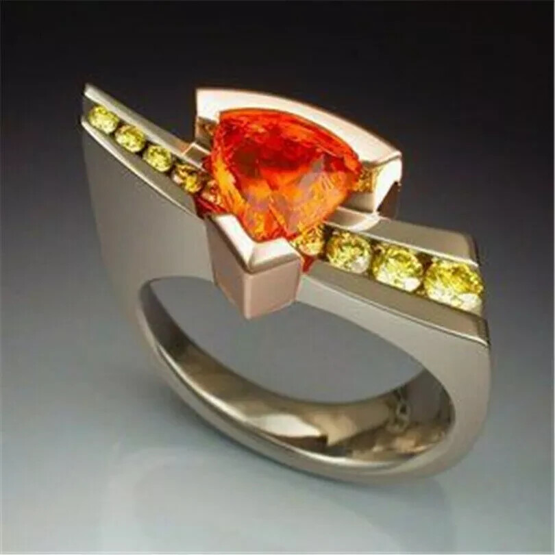 Mary Kay size 8 Ring Simulated Ruby 18K Gold Plated