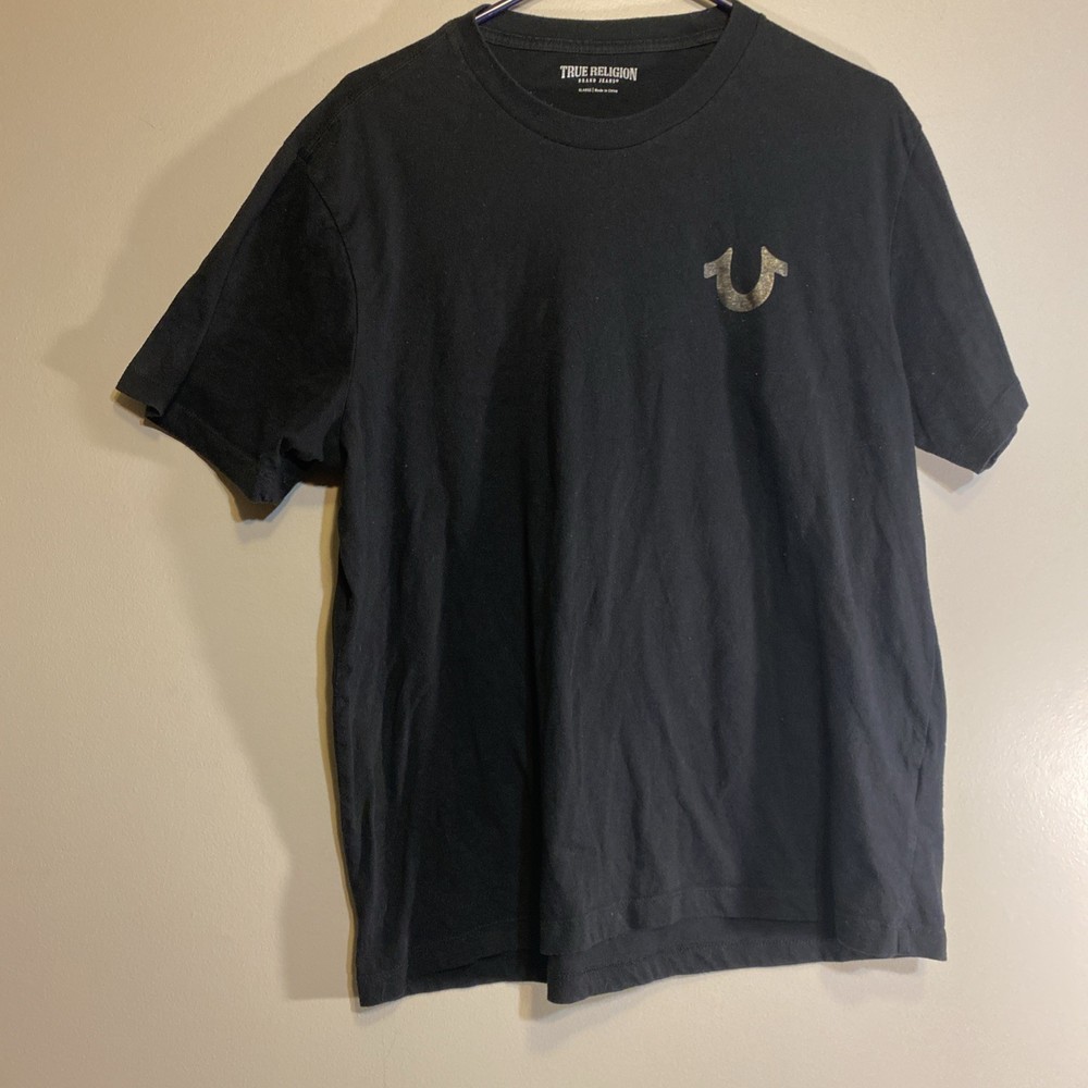 True Religion Men’s Black T-Shirt Size XL Short Sleeve