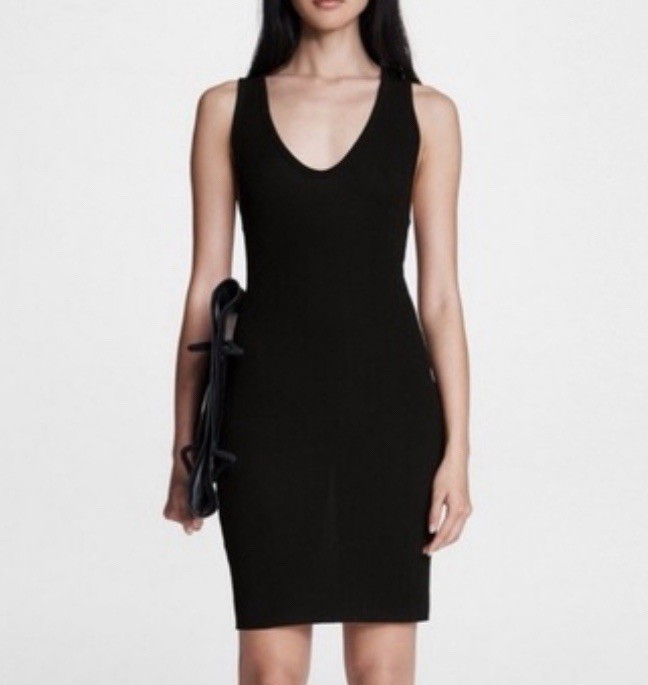 Rag & Bone Black Zoe Deep V Neck Mini Dress Size S NWT!