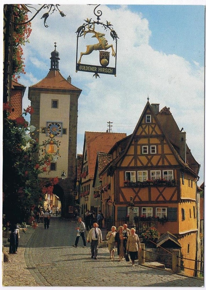Germany Postcard Rothenburg ob der Tauber Plonein